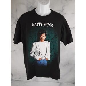 Vintage Hanes Heavyweight Marty Stuart Graphic Single Stitch T-Shirt Size XL